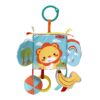 Infantino Peek & Seek Discovery Cube - Soft Development Toy, Peek-A-Boo Mirror, Clacker Rings, Crinkle & Rattle Sounds - Sensory Play, Ages 3 Months + Multi 3 81V hnBxXGL