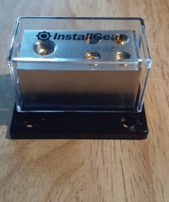 InstallGear 0/2/4 AWG Gauge Power Distribution Block 1/0 Gauge in to (4) 4/8 Gauge Out - Fuse Block for Auto, RV, Motorcycle, and Boat - Distribution Block Car Audio 1/0 Gauge In - (4) 4/8 Gauge Out 37 81V rFSi12L