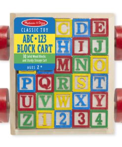 Melissa & Doug Classic ABC Wooden Block Cart Educational Toy With 30 1-Inch Solid ABC Wood Blocks For Toddlers Ages 2+ 21 81V1cKtxpNL