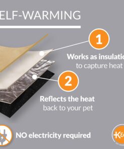 Alternative view of K&H Pet Products Self-Warming Crate Pad, Warming Dog Crate Bed, Machine Washable Dog Crate Mat, Gray X-Small 14 X 22 Inches 22.0"L x 14.0"W x 1.0"Th