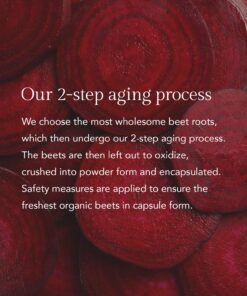 Think Remedy Aged Beet Root Capsules - Beet Pills for Stamina - Organic Beet Root Powder - Nitric Oxide Supplement - Nitrate No Sugar - 30 Capsules - Beet Root Supplement 21 81V6PtsCrpL