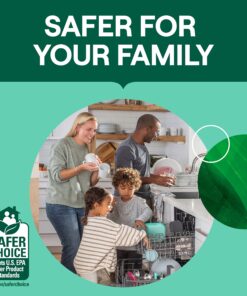 Seventh Generation Dishwasher Detergent Packs for Sparkling Dishes Free & Clear Dishwasher Tabs 45 Count, Pack of 2 (Packaging May Vary) Free and Clear 45 Count (Pack of 2) 26 81V7SfL p2L