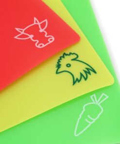 New Star Foodservice 28690 Flexible Cutting Board, 9.5-Inch by 14-Inch, Assorted Colors, Set of 3 15 81V7jW4O7L