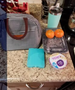 BALORAY Lunch/Tote Bag for Women Lunch Box Insulated Lunch Container Black white stripes M 31 81V7ttik lL