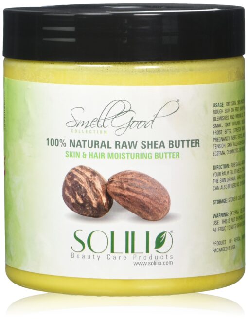 SmellGood African Shea Butter Pure Raw Unrefined 16 oz 16 Ounce