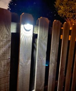 OTHWAY Solar Fence Post Lights Wall Mount Decorative Deck Lighting, Black, 4 Packs 35 81V92klf4UL