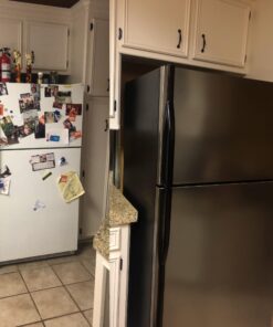 EZ FAUX DECOR Peel & Stick Faux Stainless Steel | Refrigerator Wrap | Cover for Dishwashers & Appliances | Self Adhesive Stainless Contact Vinyl Paper 36 in x 144 in (12ft) 43 81V9egGScL