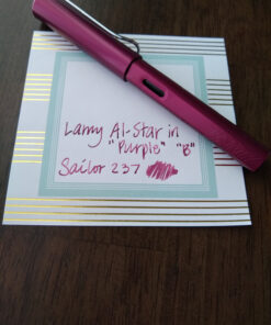 Lamy AL-star Fountain Pen Purple Broad 4 81VB TeYRZL