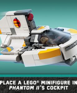 LEGO Star Wars: Ahsoka Ghost & Phantom II 75357 Playset Inspired by The Ahsoka Series, Featuring 2 Buildable Starships and 5 Star Wars Figures Including Jacen Syndulla and Chopper 43 81VBbISo8uL
