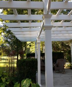 vita Valencia 12' x 16' Attached Vinyl Pergola 49 81VECdnOnzL