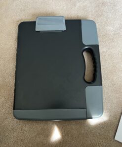 Officemate Portable Clipboard Storage plastic Case for A4 sizes, Charcoal (83301),11-3/4"w x 1-1/2"d x 14-1/2"h 49 81VEiKiQ6TL