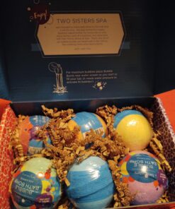 Two Sisters Bath Bombs for Kids with Surprise Toys Inside, 6 Bubble Bath Bombs with Kid Toy Suprises, Gentle and Kids Safe, Ideal Birthday Gift for Boys & Girls 6-pack Surprise 52 81VFzVf0W7L