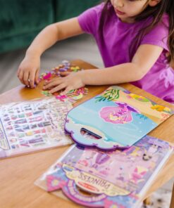 Melissa & Doug Puffy Sticker Activity Books Set: Dress-Up, Princess, Mermaid - 208 Reusable Stickers - Dress Up Doll Stickers, Restickable Puffy Sticker Books For Kids Ages 4+- FSC-Certified Materials 13 81VHXFRrJRL
