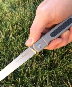 TACTICAL GEARZ Japanese Style Higonokami Front Flipper! Solid Titanium Handle! D2 Steel Tanto Blade. Includes Sheath! (Tatsu Higonokam) Tatsu Higonokam 15 81VHpj73GHL