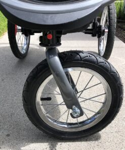 Graco FastAction Fold Jogger Travel System | Includes the FastAction Fold Jogging Stroller and SnugRide 35 Infant Car Seat, Gotham 50 81VIqAeyTzL