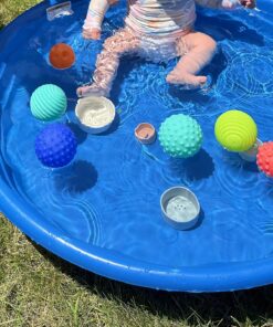 Infantino Textured Multi Ball Set - Toy for Sensory Exploration and Engagement for Ages 6 Months and up, 6 Piece Set 31 81VL6EAASFL