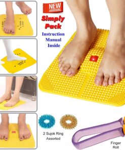 AHCS ACUPRESSURE HEALTH CARE SYSTEMS Power Mat with Magnets n Pyramids for Pain Relief Useful for Heel Knee Leg Pain, Sciatica, Cramps, Migraine (Multi-Colour) 6 81VLGYiYxQL
