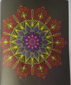 Glowing Mandalas: Coloring Book for Adults 80 81VLNwi3OAL