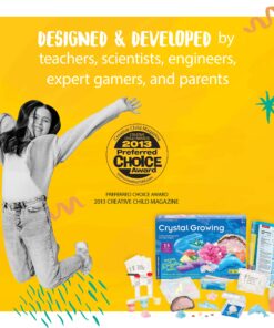 Thames & Kosmos Crystal Growing Science Kit Grow Over A Dozen Crystals with 15 Experiments, Includes Storage Case & 32 Page Color Laboratory Manual Crystal Growing Original 26 81VM8NmJmUL