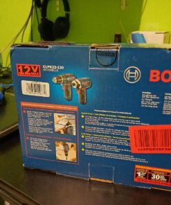 BOSCH CLPK22-120 12V Max Cordless 2-Tool 3/8 in. Drill/Driver and 1/4 in. Impact Driver Combo Kit with 2 Batteries, Charger and Case,Blue 12V Kit 39 81VNPQ02X7L