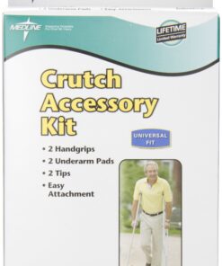 Alternative view of Medline Crutch Accessory Replacement Kit, Gray