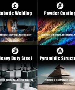 BIG RED T42202 Torin Steel Jack Stands: 2 Ton (4,000 lb) Capacity, Red, 1 Pair 25 81VOpEwBhwL