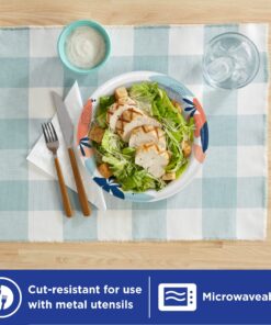 Dixie Paper Plates, 8 1/2 inch, Dinner Size Printed Disposable Plate, 90 Count Multicolor 24 81VPT19ySKL