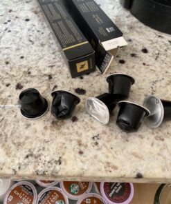 Nespresso Capsules OriginalLine, Ristretto Intenso, Dark Roast Coffee, Coffee Pods, Brews 1.35 Ounce (ORIGINALLINE ONLY), 10 Count (Pack of 5) 10 Count (Pack of 5) 30 81VQGj6yZDL