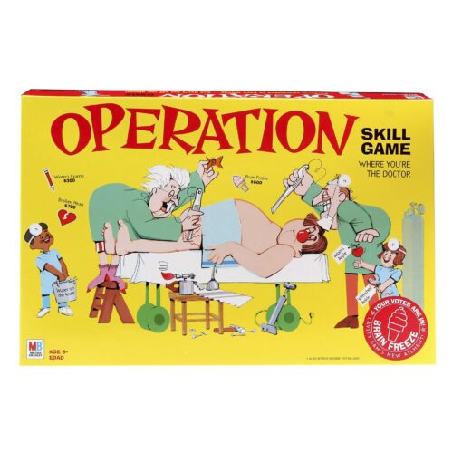 Operation Electronic Board Game, Family Games for Kids Ages 6+, Kids Board Games for 1+ Players, Funny Games for Kids, Kids Gifts (Amazon Exclusive)