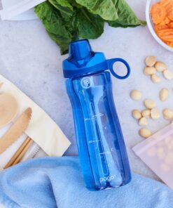 Pogo BPA-Free Tritan Plastic Water Bottle with Chug Lid, 18 Oz, Blue 18oz 21 81VUQGAn2bL