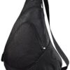 Port & Company Honeycomb Sling Pack, Black, One Size OSFA 21 81VUS3y4D7L