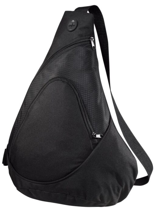 Port & Company Honeycomb Sling Pack, Black, One Size OSFA