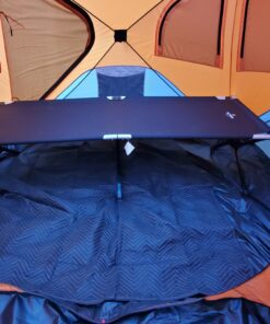 TETON Sports Camping Cot with Patented Pivot Arm - Folding Camping Cot for Car & Tent Camping - Durable Canvas Sleeping Cot - Portable Camping Accessory Adventurer Camp Cot | 75.5" x 25" 65 81VW0vryogL