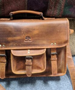 Leather Messenger Bag for Men - Full Grain Leather Briefcase Laptop Satchel Office Crossbody Travel Bag by Rustic Town (16 Inch, Brown) 58 81VW7xhxfYL