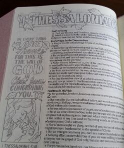 KJV Holy Bible, My Creative Bible, Faux Leather Flexcover - Ribbon Marker, King James Version, Pink Floral 69 81VYVt7T7CL