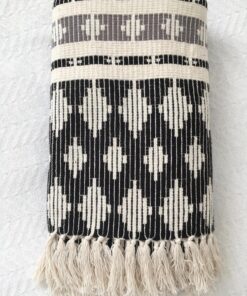 DII California Casual, Colby Southwest Woven Throw, Black & Gray, 50x60 50x60" 46 81VZMImCKeL 2