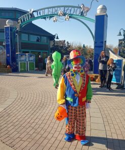 Men's Clown On The Town Costume, Blue/Red, One Size 21 81VaixLrCL