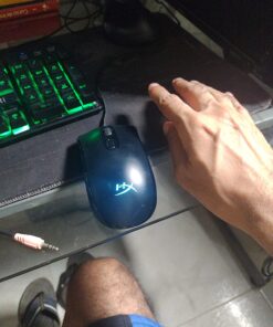 HyperX Pulsefire Core - RGB Gaming Mouse, Software Controlled RGB Light Effects & Macro Customization, Pixart 3327 Sensor up to 6,200DPI, 7 Programmable Buttons, Mouse Weight 87g,Black Black 31 81VbtxcdmnL