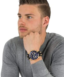 Invicta Men's 6983 Pro Diver Collection Chronograph Blue Dial Black Polyurethane Watch 28 81VbvB9RGCL