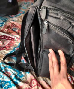 USA Gear DSLR Camera Backpack Case - 15.6 inch Laptop Compartment, Padded Custom Dividers, Tripod Holder, Rain Cover, Long-Lasting Durability and Storage Pockets - Compatible with Many DSLRs (Black) Black 57 81VcCA14PML