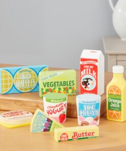 Melissa & Doug Fridge Food Wooden Play Food Set (9 pcs) - Pretend Play Kitchen Accessories, Play Food Sets For Kids Kitchen, Wooden Play Grocery Sets For Kids Ages 3+ 30 81Vcb5MLMJL