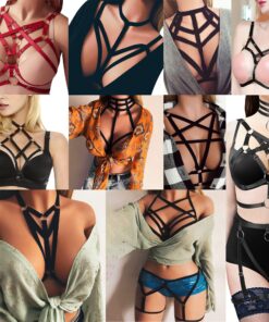 JELINDA Women Harness Bra Punk Chest Lingerie Bra Gothic Corset for Holiday Cosplay Honeymoon Dating Anniversary Party Halloween 23 81Vcmcbi9uL