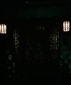 Maggift 2 Pack 10.6 Inch Hanging Solar Lights Outdoor Retro Hanging 20 Lumens Christmas Decorative Solar Lantern with Handle, Brown 2Pack-Retro Hanging Solar Lantern 35 81VdEoZ6j5L