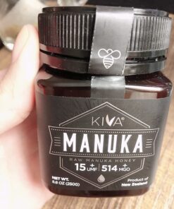 Kiva Raw Manuka Honey, Certified UMF 15+ | MGO 514+ | 100% Pure Genuine New Zealand (8.8oz/250g Bottle) | Non-GMO | No Antibiotics | Traceable | UMF & MGO Certified 47 81Vdqxjvu4L