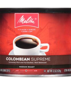 Alternative view of Melitta Colombian Supreme Coffee, Medium Roast, Extra Fine Grind, 22 Ounce Can 1.37 Pound (Pack of 1)