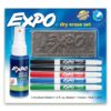 EXPO Low Odor Dry Erase Marker Starter Set, Fine Tip, Assorted Colors, 7-Piece Kit Markers 15 81Vf27C9i6L