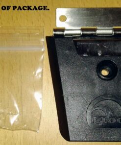 Igloo Hybrid Stainless and Plastic Latch (3.38 L x 0.57 W x 0.57 D Inches) - Black/Silver Black, Stainless Steel 64 81Vf9dsARdL