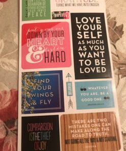 Me & My Big Ideas PPS-37 Pocket Pages Stickers 6 Sheets/Pkg-Love Yourself Original Version 46 81Vh3um79mL 1