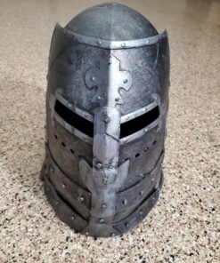 Jacobson Hat Company Men's Antiqued Pewter Knight Helmet Adult Silver 32 81VhgB4iskL
