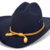 Western Cowboy Hat - Cattleman's with Cavalry Band - Black Large 3 81VhgLAElIL